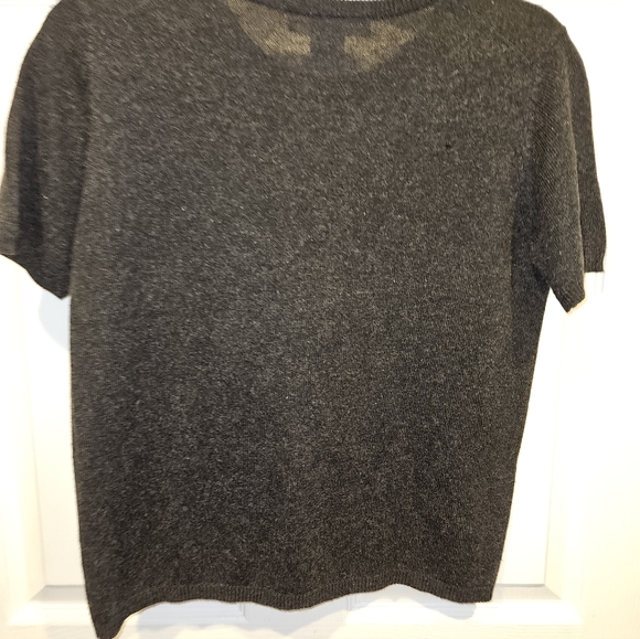 Josephine Chaus Size Small - short sleeve lightweight Silk and Cashmere sweater - Picture 5 of 5